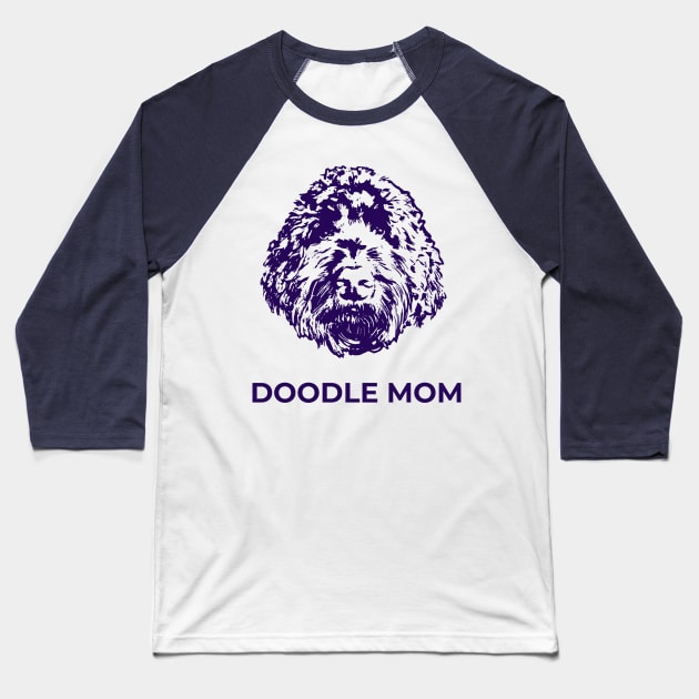 Doodle Mom Baseball T-Shirt by TimeTravellers